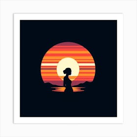 Sunset Silhouette 5 Art Print