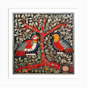 Birds In The Tree Art Print