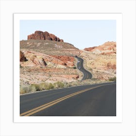 Valley Of Fire State Park Square Art Print