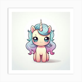 Cute Unicorn 792 Art Print