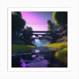 River In The Sky Art Print