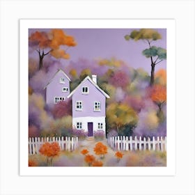 Purple House Art Print