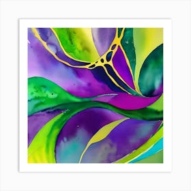 WATERCOLOR ABSTRACT ART Art Print