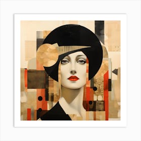 Deco Woman Art Print