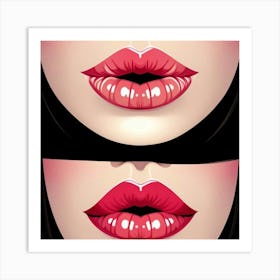 Red Lips 1 Art Print