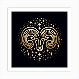 A Zodiac symbol, Aries 1 Art Print