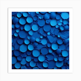 Abstract Blue Background 2 Art Print