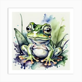 Sitting Frog Art Print