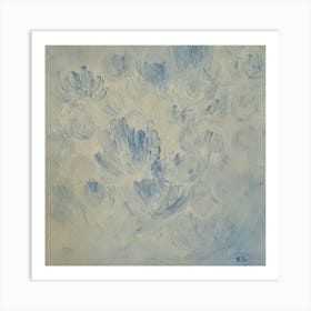 Blue And White Flowers Art Print