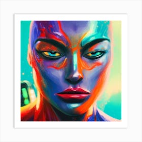 Alien Face Art Print