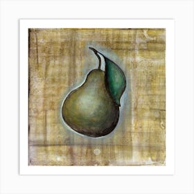 Pear Square Art Print