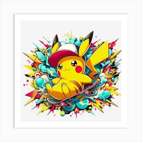 Pokemon Pikachu 1 Art Print