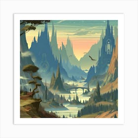 Land Of Fantasy 3 Art Print