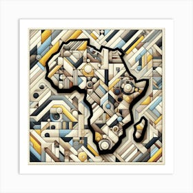 The Artistic Continent Art Print