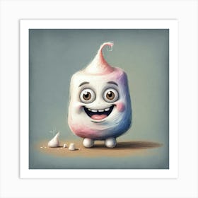 Cute Little Marshmallow Art Print