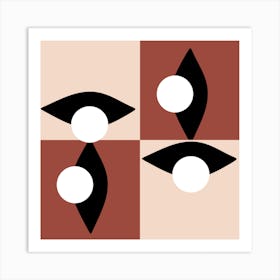 Checkered Eye Art Print