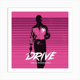 Drive Movie Square Art Print