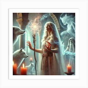 Volka Narys Spiritual Guide Converted Art Print