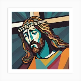 Jesus On The Cross Art Print