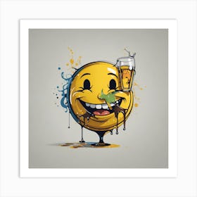 Happy Smiley Art Print