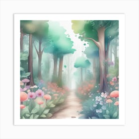 Forest Path 1 Art Print