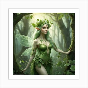 Fairy In The Woods 7 Art Print