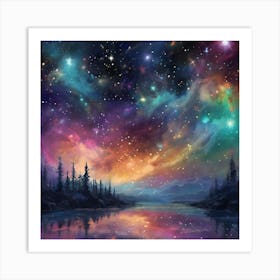 Galaxy In The Sky Art Print