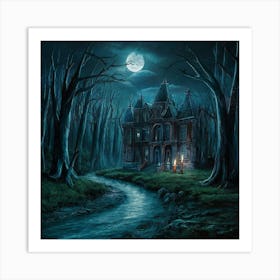 Haunted House 3 Art Print