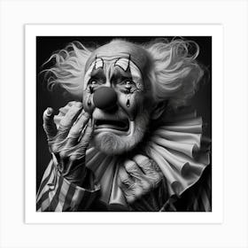 Old Clown Art Print