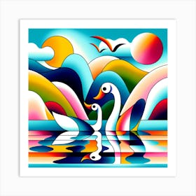 The Swans Art Print