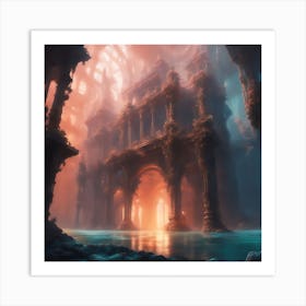 Underwater Palace 10 Art Print