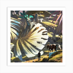 Futuristic Cityscape Art Print