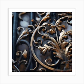 Ornate Iron Gate 1 Art Print