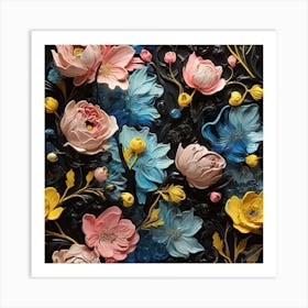 Floral pattern Art Print