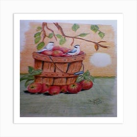 Apple Basket Art Print