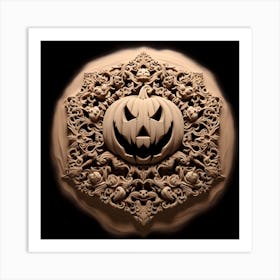 Halloween Pumpkin Carving Art Print