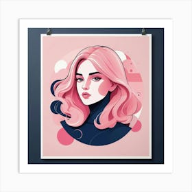 Default Pink Navy Art Print 2 Art Print