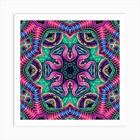 Psychedelic Mandala 4 Poster