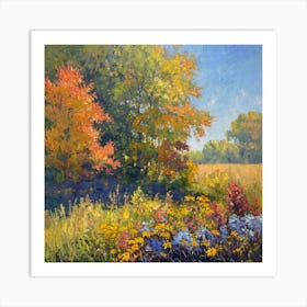 Fall In The Meadow Art Print