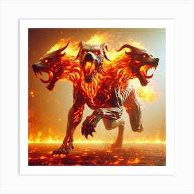 Fire Demons Art Print