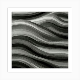 Abstract Wavy Lines Art Print