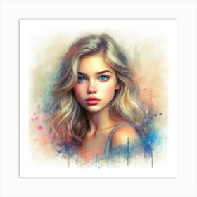 Portrait Of A Girl 9 Art Print