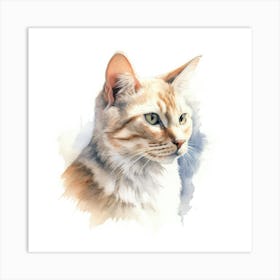 Serengeti Cat Portrait 2 Art Print