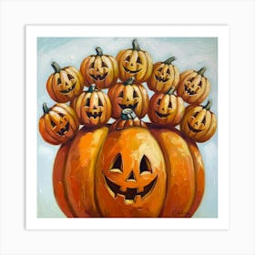 Jack O Lanterns Art Print