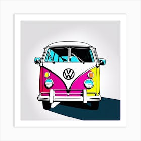 Vw Bus pop art style Art Print