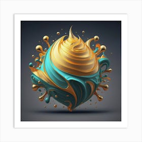 Ice Cream Sphere Art Print