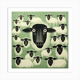 Sheep Flock Poster