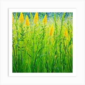 Yellow Wildflowers Art Print