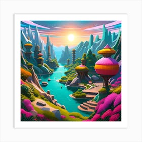 Fantasy Landscape 1 Art Print