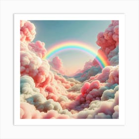 Rainbow In The Clouds 1 Art Print